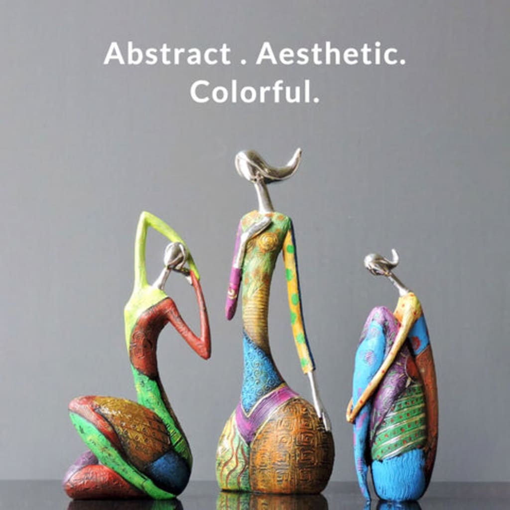 Abstract Colorful Woman